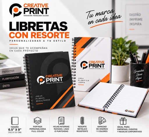 [LIBPAS-002] Libreta Pasta Dura 6.5X9"